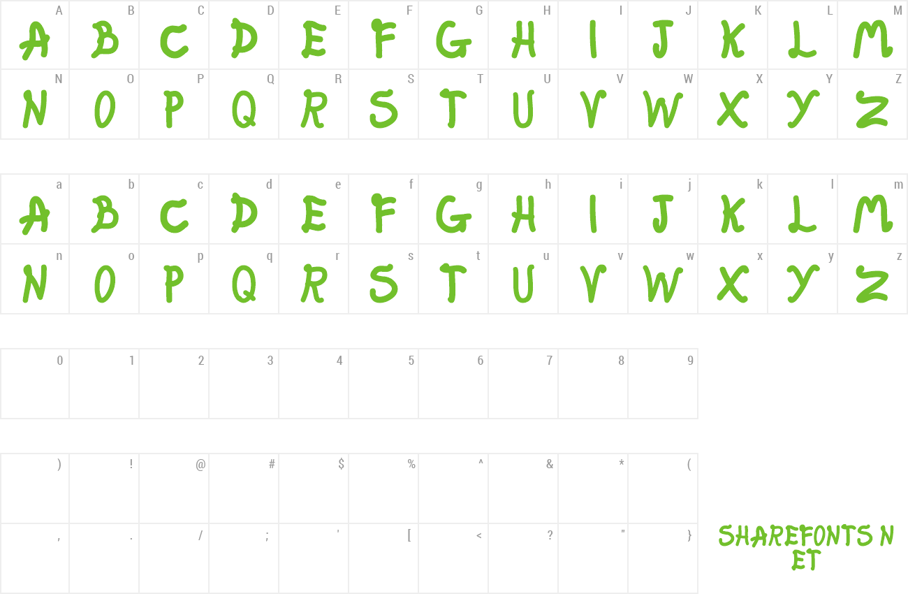 Font Fat fairy preview